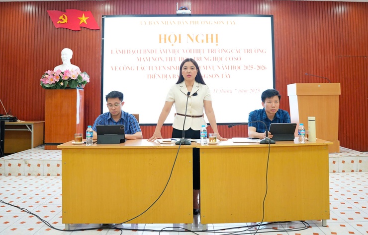 Sơn Tây tăng cường cơ sở vật chất, bảo đảm an toàn bán trú và chủ động trong công tác tuyển sinh năm học 2025-2026- Ảnh 2.