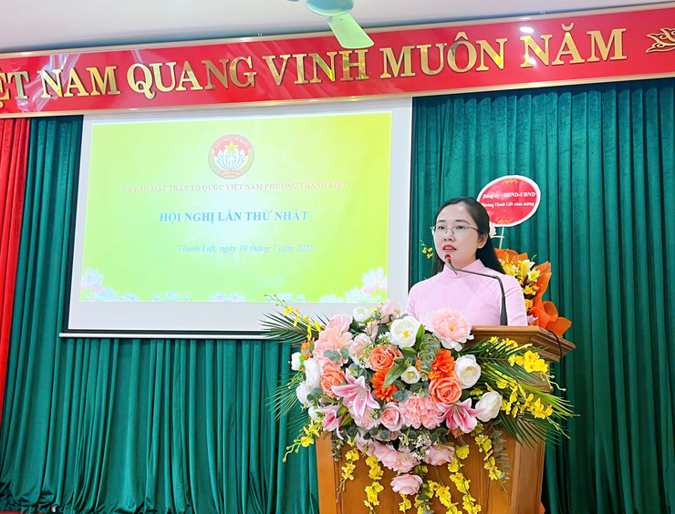 Uỷ ban MTTQ phường Thanh Liệt: Tổ chức hội nghị lần thứ nhất nhiệm kỳ 2025-2030- Ảnh 3.