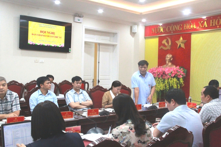 Xã Thạch Thất tổ chức Hội nghị lần thứ tư Ban Chấp hành Đảng bộ xã Thạch Thất- Ảnh 2.