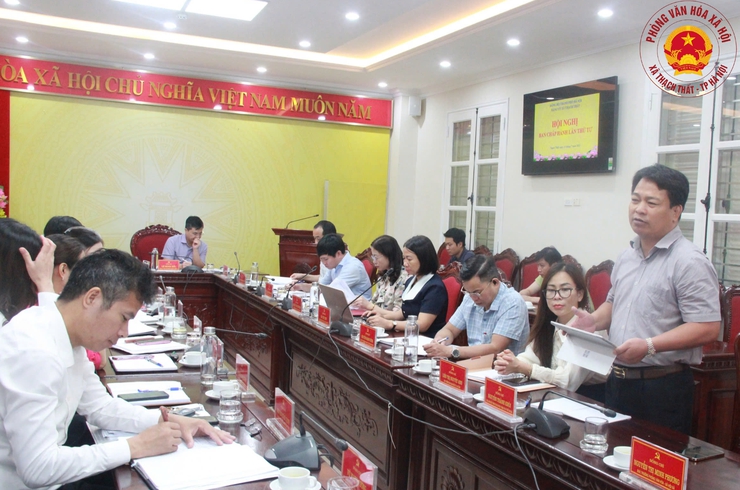 Xã Thạch Thất tổ chức Hội nghị lần thứ tư Ban Chấp hành Đảng bộ xã Thạch Thất- Ảnh 1.