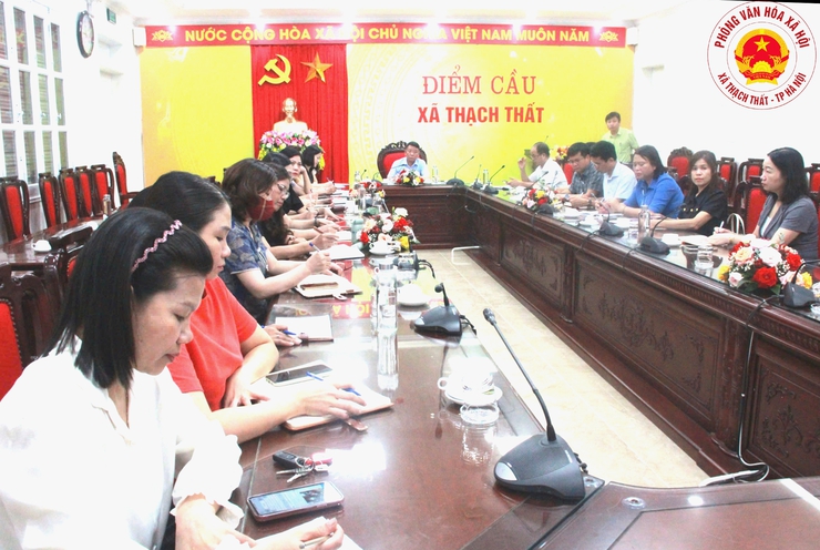 Xã Thạch Thất tổ chức Hội nghị lần thứ tư Ban Chấp hành Đảng bộ xã Thạch Thất- Ảnh 3.