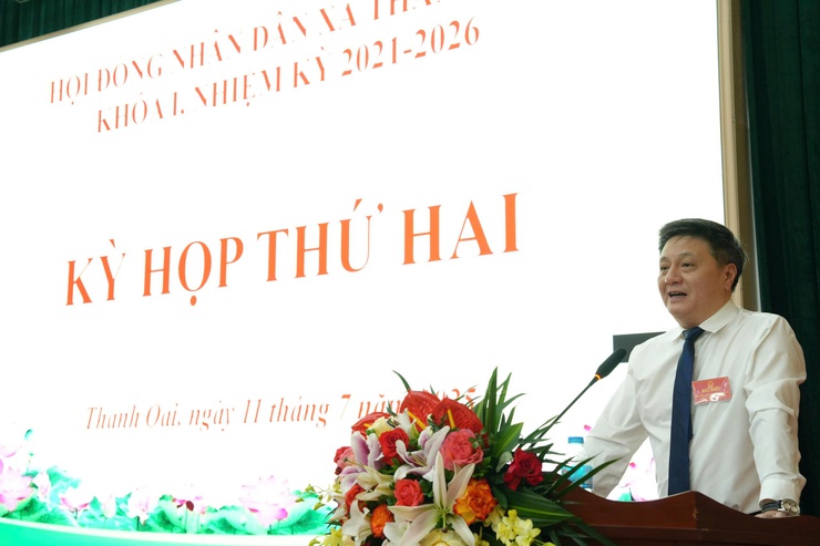 Kỳ họp thứ hai HĐND xã Thanh Oai khóa I thông qua 11 chỉ tiêu phát triển kinh tế xã hội 6 tháng cuối năm 2025- Ảnh 10.