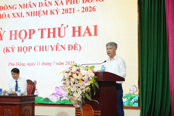 HĐND xã Phù Đổng thông qua 8 nghị quyết tại kỳ họp- Ảnh 2.