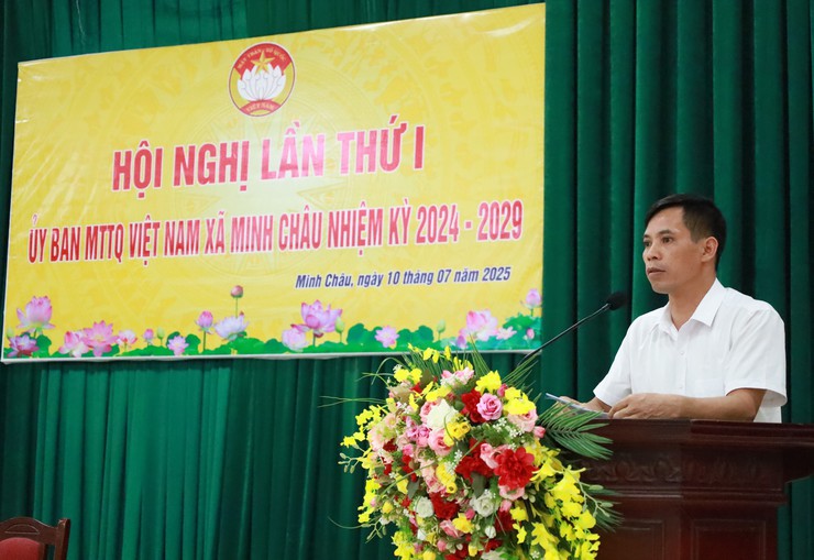 Ủy ban MTTQ Việt Nam xã Minh Châu tổ chức Hội nghị lần thứ Nhất- Ảnh 3.