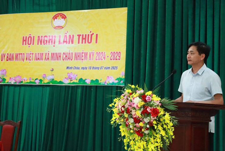 Ủy ban MTTQ Việt Nam xã Minh Châu tổ chức Hội nghị lần thứ Nhất- Ảnh 9.
