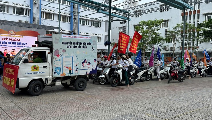 Phường Giảng Võ: tổ chức truyền thông Kỷ niệm Ngày Dân số Thế giới 11/7- Ảnh 5.