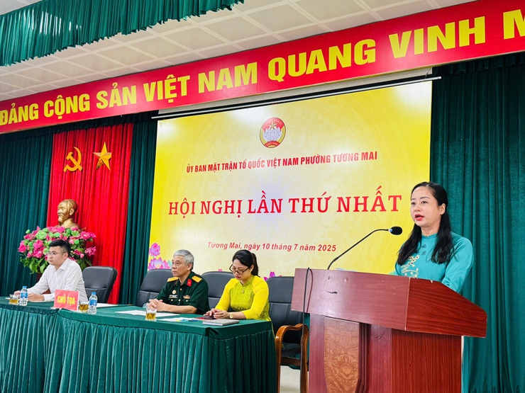 Hội nghị lần thứ nhất Uỷ ban MTTQ Việt Nam phường Tường Mai- Ảnh 2.