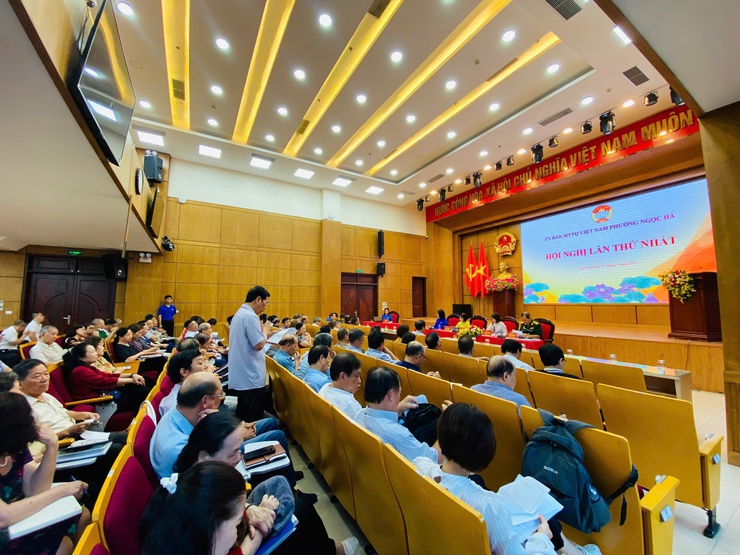 Hội nghị lần thứ Nhất Ủy ban MTTQ Việt Nam phường Ngọc Hà, nhiệm kỳ 2024 - 2029- Ảnh 3.
