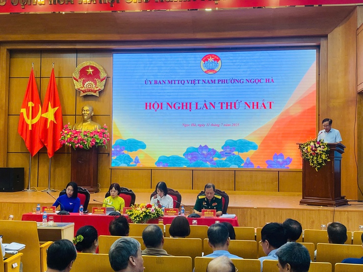 Hội nghị lần thứ Nhất Ủy ban MTTQ Việt Nam phường Ngọc Hà, nhiệm kỳ 2024 - 2029- Ảnh 5.