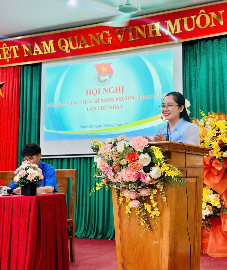 Hội nghị Ban chấp hành Đoàn phường Thanh Liệt lần thứ I- Ảnh 2.