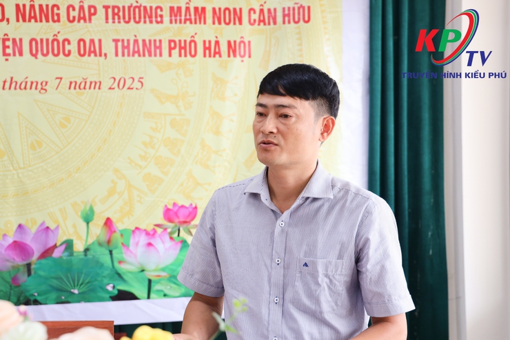 Ban quản lý dự án đầu tư- Hạ tầng xã Kiều Phú tổ chức khởi công công trình: Cải tạo, nâng cấp Trường mầm non Cấn Hữu ( Điểm Trường thôn Đĩnh Tú)- Ảnh 4.