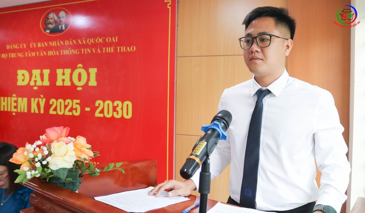 Chi bộ Trung tâm Văn hóa Thông tin và Thể thao (VHTT&TT) xã Quốc Oai tổ chức thành công Đại hội Chi bộ lần thứ I, nhiệm kỳ 2025 – 2030- Ảnh 10.