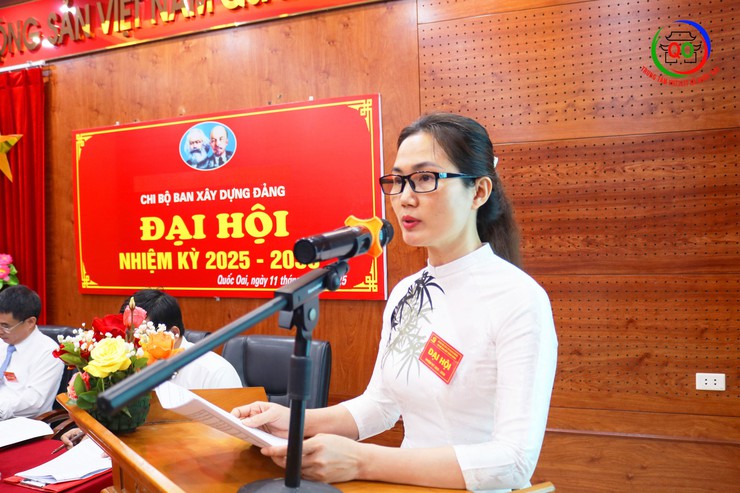 Đại hội Chi bộ Ban xây dựng Đảng xã Quốc Oai lần thứ nhất, nhiệm kỳ 2025 - 2030- Ảnh 4.