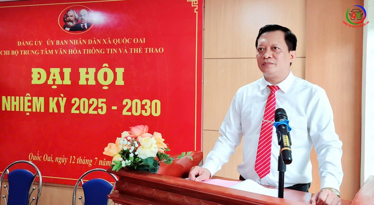 Chi bộ Trung tâm Văn hóa Thông tin và Thể thao (VHTT&TT) xã Quốc Oai tổ chức thành công Đại hội Chi bộ lần thứ I, nhiệm kỳ 2025 – 2030- Ảnh 6.