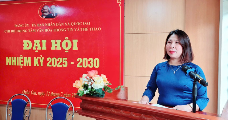 Chi bộ Trung tâm Văn hóa Thông tin và Thể thao (VHTT&TT) xã Quốc Oai tổ chức thành công Đại hội Chi bộ lần thứ I, nhiệm kỳ 2025 – 2030- Ảnh 7.