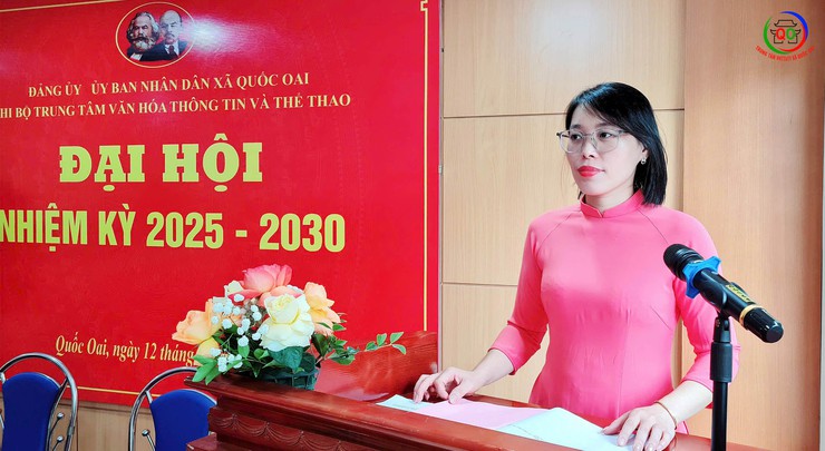 Chi bộ Trung tâm Văn hóa Thông tin và Thể thao (VHTT&TT) xã Quốc Oai tổ chức thành công Đại hội Chi bộ lần thứ I, nhiệm kỳ 2025 – 2030- Ảnh 8.