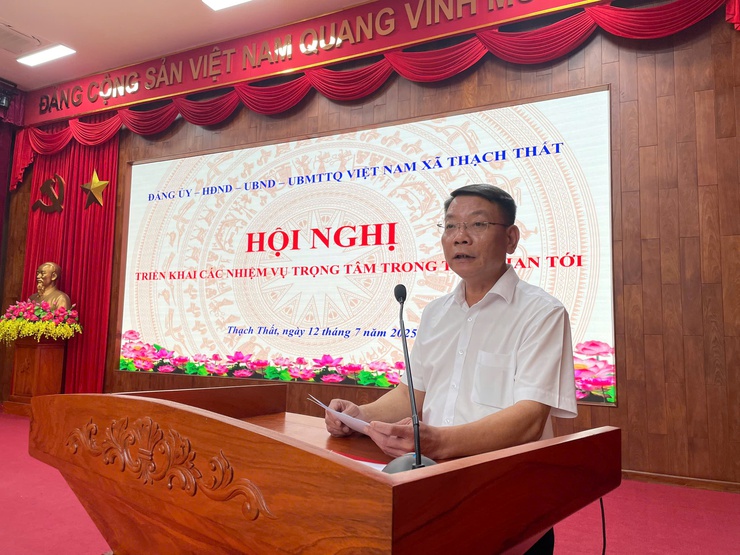 Xã Thạch Thất triển khai các nhiệm vụ trọng tâm từ nay đến cuối năm 2025- Ảnh 3.