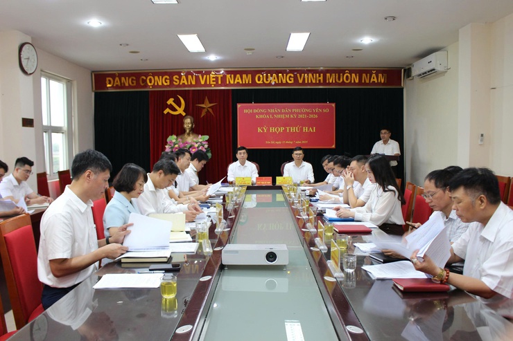 Hội đồng nhân dân phường Yên Sở họp kỳ họp thứ Hai- Ảnh 1.