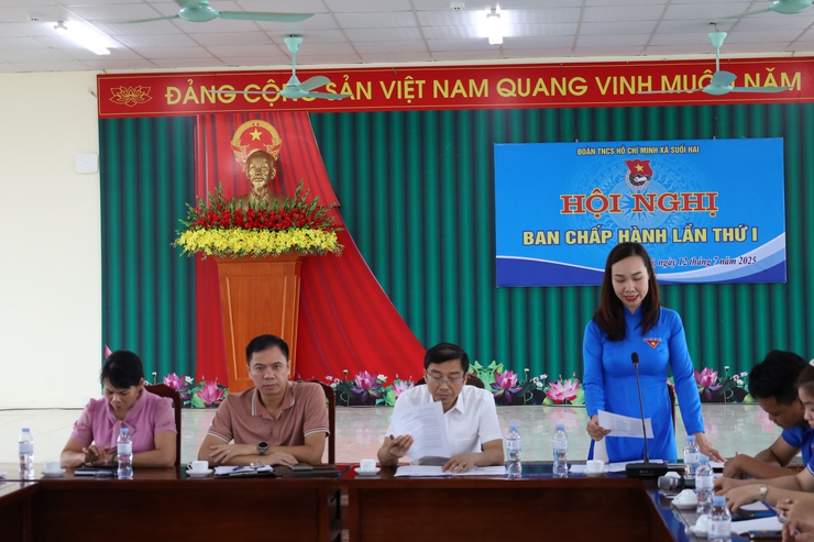 Đoàn xã Suối Hai tổ chức Hội nghị Ban Chấp hành lần thứ nhất, nhiệm kỳ 2025-2030- Ảnh 3.