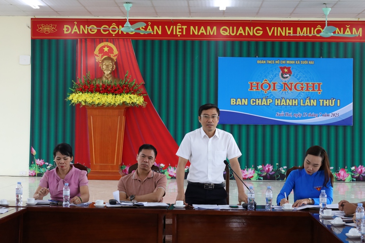 Đoàn xã Suối Hai tổ chức Hội nghị Ban Chấp hành lần thứ nhất, nhiệm kỳ 2025-2030- Ảnh 1.