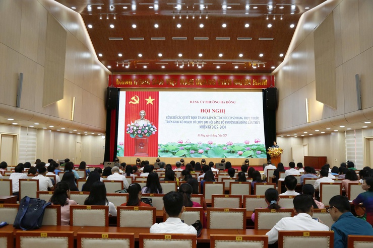 Đảng bộ phường Hà Đông thành lập tổ chức cơ sở đảng và chuẩn bị Đại hội Đảng bộ lần thứ I, nhiệm kỳ 2025- 2030- Ảnh 1.