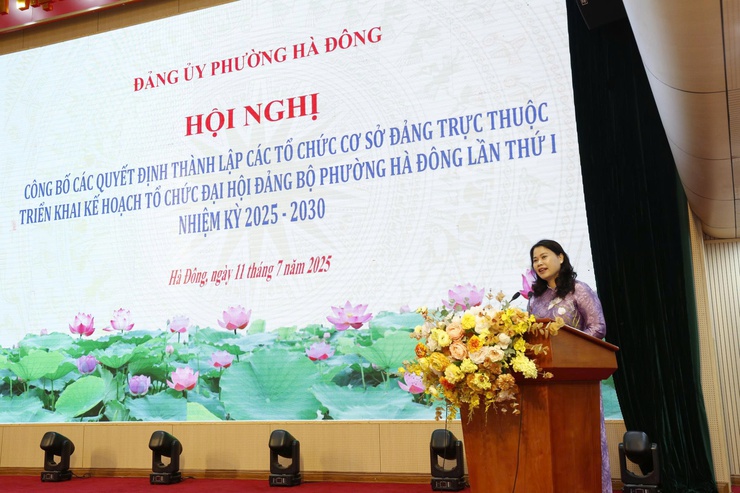 Đảng bộ phường Hà Đông thành lập tổ chức cơ sở đảng và chuẩn bị Đại hội Đảng bộ lần thứ I, nhiệm kỳ 2025- 2030- Ảnh 3.