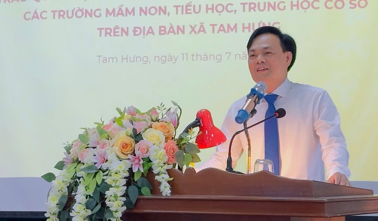 XÃ TAM HƯNG TRIỂN KHAI ĐỒNG BỘ CÁC GIẢI PHÁP NÂNG CAO CHẤT LƯỢNG BỮA ĂN BÁN TRÚ CHO HỌC SINH TIỂU HỌC VÀ MẦM NON- Ảnh 1.