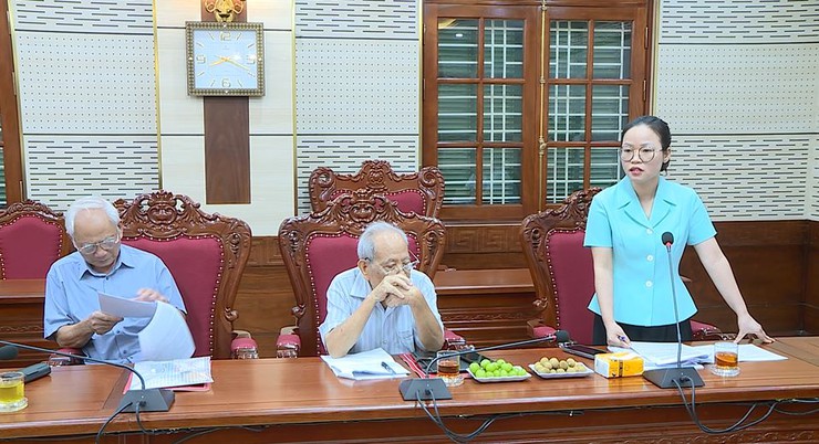 Hội nghị xin ý kiến đóng góp vào dự thảo Báo cáo chính trị trình Đại hội đại biểu Đảng bộ xã Phúc Thọ nhiệm kỳ 2025-2030- Ảnh 1.