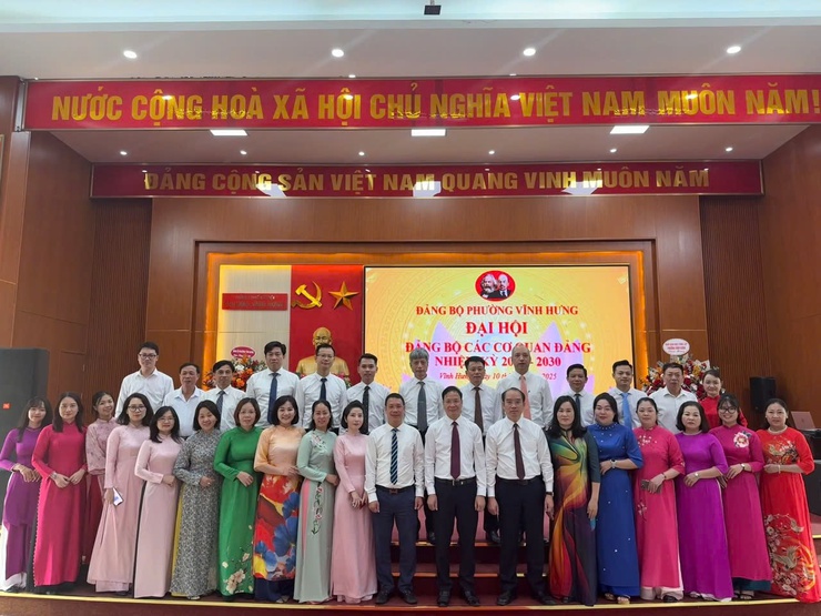 CÁC CƠ SỞ ĐẢNG TRỰC THUỘC ĐẢNG BỘ PHƯỜNG VĨNH HƯNG TỔ CHỨC THÀNH CÔNG ĐẠI HỘI- Ảnh 5.