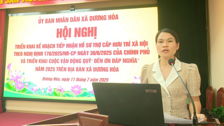          UBND xã Dương Hoà tổ chức triển khai tiếp nhận hồ sơ trợ cấp hưu trí xã hội theo Nghị định số 176 của Chính phủ và triển khai cuộc vận động quỹ “Đền ơn đáp nghĩa” năm 2025- Ảnh 4.