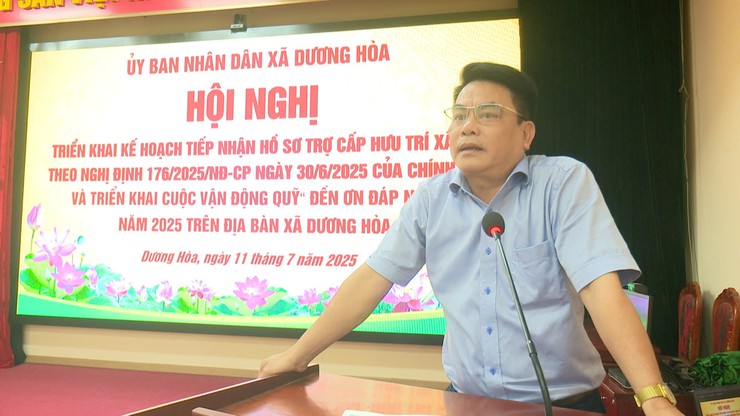          UBND xã Dương Hoà tổ chức triển khai tiếp nhận hồ sơ trợ cấp hưu trí xã hội theo Nghị định số 176 của Chính phủ và triển khai cuộc vận động quỹ “Đền ơn đáp nghĩa” năm 2025- Ảnh 7.