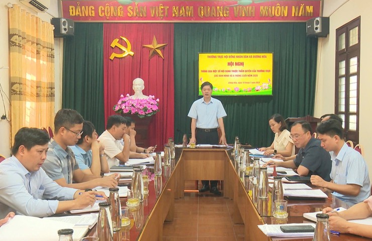        Thường trực HĐND xã tổ chức hội nghị giao ban, làm việc triển khai nhiệm vụ công tác tháng 7/2025 - Ảnh 9.