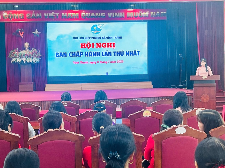 Hội LHPN xã Vinh Thanh tổ chức Hội nghị Ban chấp hành lần thứ nhất, nhiệm kỳ 2021-2026.- Ảnh 7.