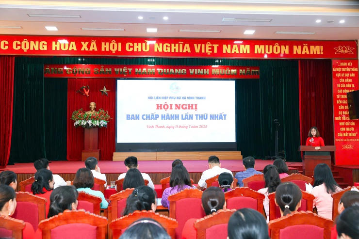 Hội LHPN xã Vinh Thanh tổ chức Hội nghị Ban chấp hành lần thứ nhất, nhiệm kỳ 2021-2026.- Ảnh 1.