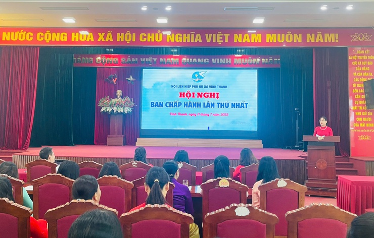 Hội LHPN xã Vinh Thanh tổ chức Hội nghị Ban chấp hành lần thứ nhất, nhiệm kỳ 2021-2026.- Ảnh 3.