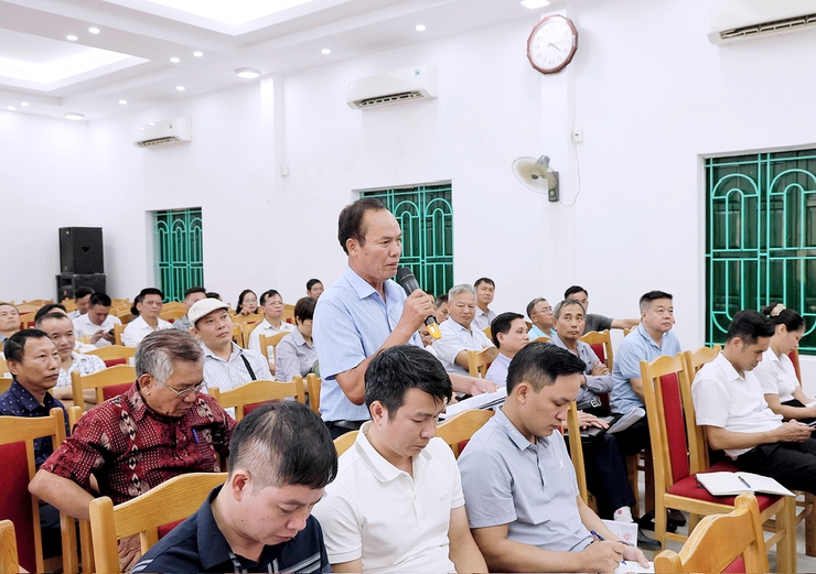 HỘI NGHỊ GIAO BAN ỦY BAN NHÂN DÂN XÃ VỚI TRƯỞNG THÔN, KHU, TỔ TRƯỞNG TỔ DÂN PHỐ TRÊN ĐỊA BÀN XÃ THƯ LÂM- Ảnh 4.