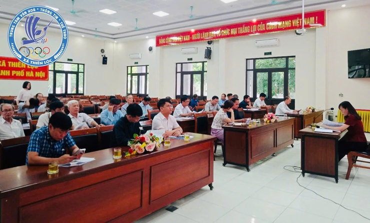 UBND xã Thiên Lộc tổ chức hội nghị triển khai Kế hoạch tổ chức các hoạt động kỷ niệm 78 năm ngày Thương binh - Liệt sỹ; Kế hoạch triển khai thực hiện chế độ trợ cấp hưu trí xã hội trên địa bàn xã.- Ảnh 2.