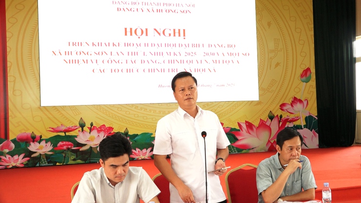 Đảng ủy xã Hương Sơn: Triển khai kế hoạch Đại hội  Đảng bộ xã lần thứ I, nhiệm kỳ 2025–2030- Ảnh 2.
