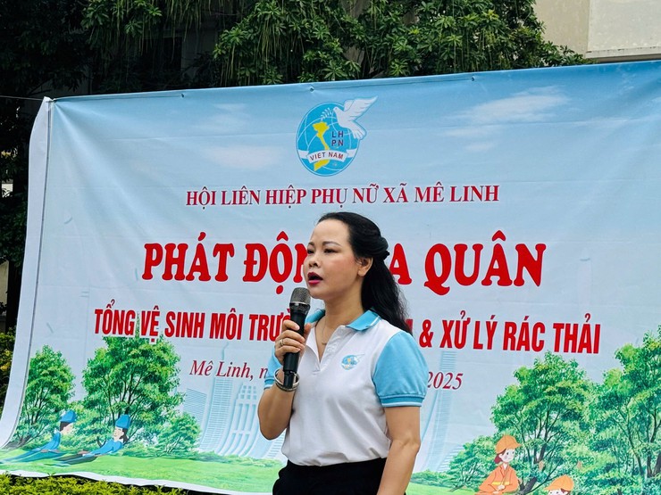 Hội LHPN xã Mê Linh: Phát động tổng vệ sinh môi trường, lan tỏa thông điệp “Phụ nữ góp phần tạo ra sự thay đổi”
- Ảnh 2.