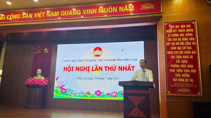 Ủy ban MTTQ Việt Nam phường Phúc Lợi tổ chức hội nghị lần thứ nhất- Ảnh 1.
