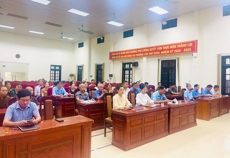 Ủy ban MTTQ Việt Nam phường Phú Lương tổ chức Hội nghị lần thứ Nhất- Ảnh 2.