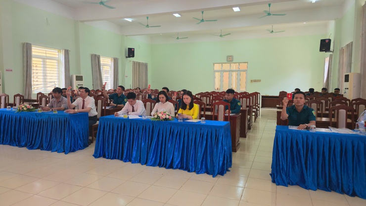 ĐẠI HỘI CHI BỘ QUÂN SỰ XÃ KHÓA I, NHIỆM KỲ 2025-2030- Ảnh 2.