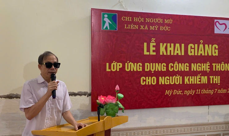 Toàn cảnh lễ khai mạc lớp ứng dụng công nghệ thông tin cho người khiếm thính khu vực Mỹ  Đức- Ảnh 3.