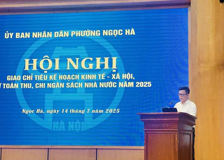 Phường Ngọc Hà tổ chức hội nghị giao chỉ tiêu năm 2025- Ảnh 1.