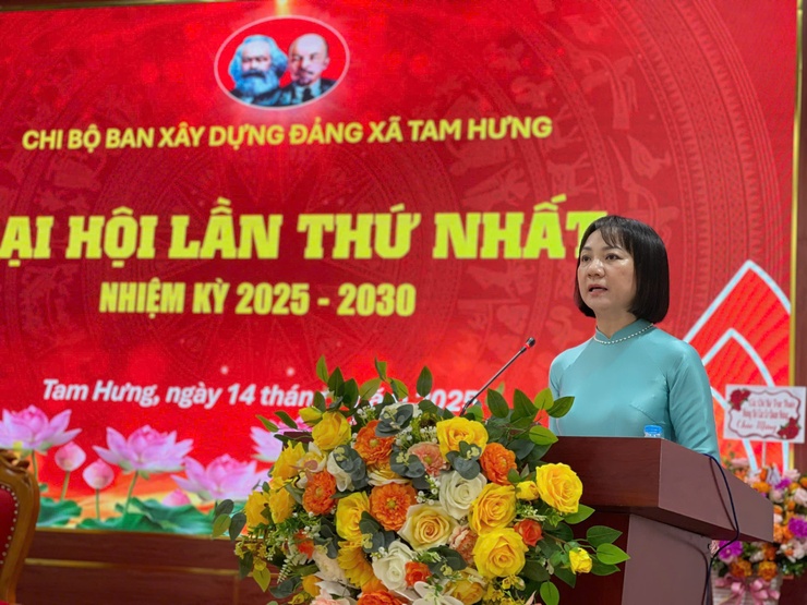Chi bộ Ban Xây dựng Đảng xã Tam Hưng tổ chức thành công Đại hội lần thứ I, nhiệm kỳ 2025–2030- Ảnh 3.