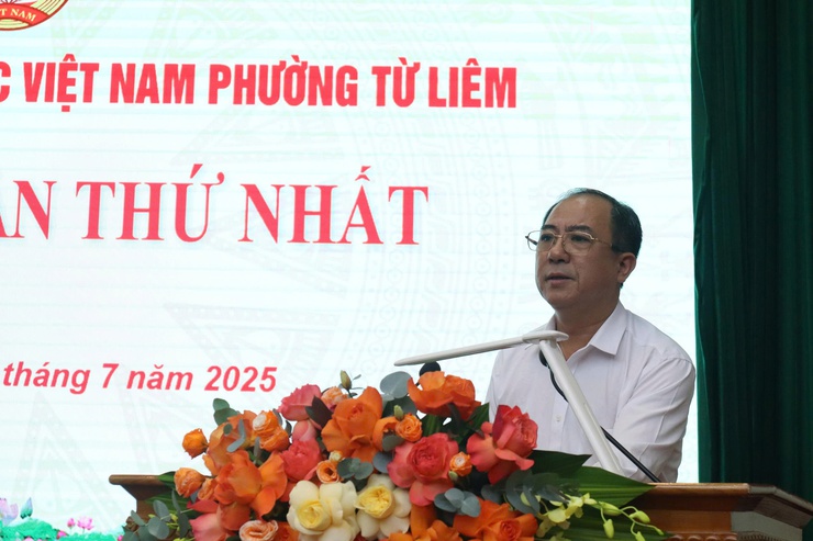 Hội nghị lần thứ Nhất UB MTTQ Việt Nam phường Từ Liêm- Ảnh 2.