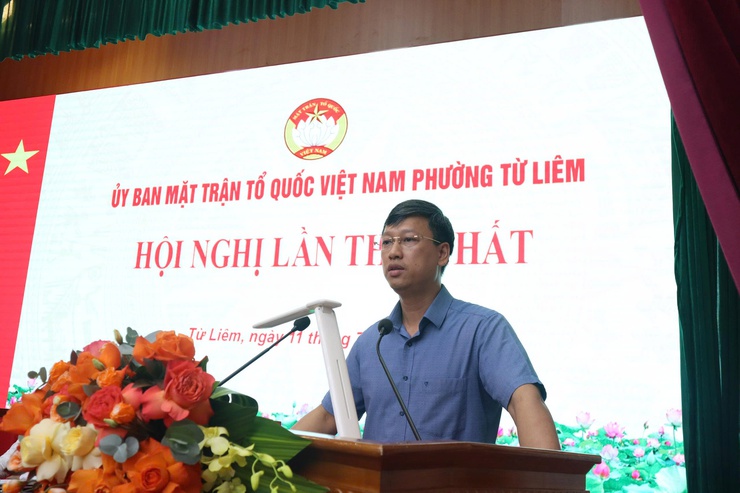 Hội nghị lần thứ Nhất UB MTTQ Việt Nam phường Từ Liêm- Ảnh 4.