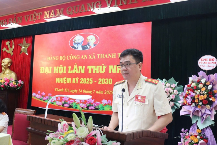 CÔNG AN XÃ THANH TRÌ TỔ CHỨC THÀNH CÔNG ĐẠI HỘI ĐẢNG BỘ LẦN THỨ I, NHIỆM KỲ 2025 – 2030- Ảnh 5.