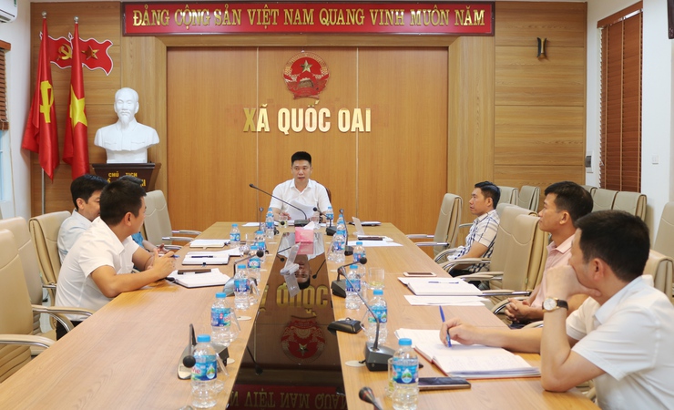 Xã Quốc Oai tổ chức hội nghị triển khai thực hiện công điện 65 của Thủ tướng Chính phủ về đấu tranh ngăn chặn đẩy lùi tình trạng buôn lậu gian lận thương mại, hàng giả, xâm phạm quyền sở hữu trí tuệ- Ảnh 1.