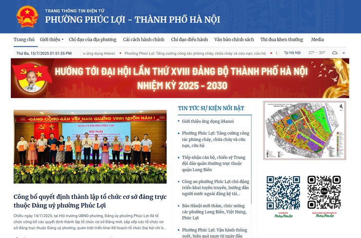 Hà Nội: triển khai tuyên truyền trên 126 trang thông tin điện tử cấp phường, xã sau sắp xếp- Ảnh 1.